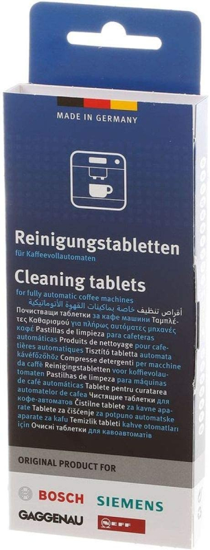 Lot de 10 pastilles de nettoyage(10 x 2,2 gr) pour machines à café Bosch - Siemens - 00312295