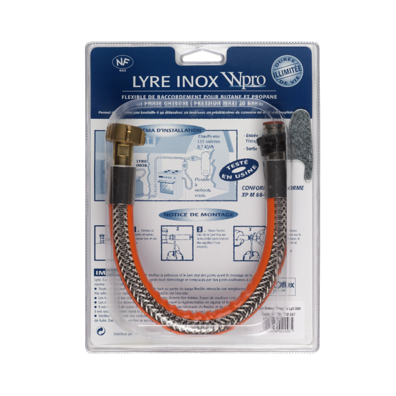 Wpro TNL035 Lyre Butane Propane Inox