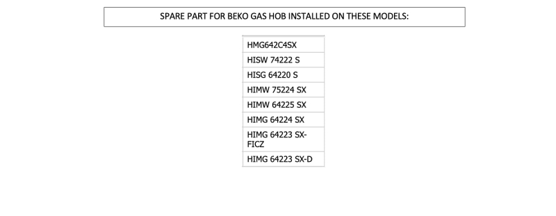 Kit de 2 boutons (ORIGINAL Beko) pour plaque de cuisson gaz, référence de pièce: 157244012