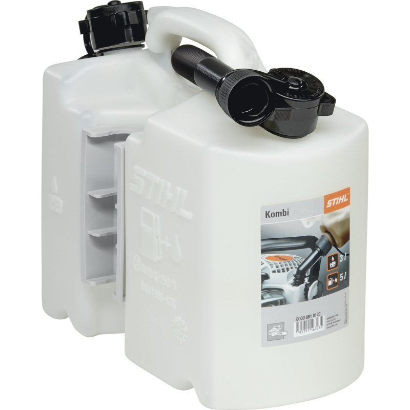 Bidon 8810120 Combi pour 5L carburant et 3L Huile, transparent