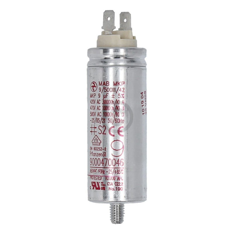 Condensateur 9mf d'origine Sèche-linge 00622991, 622991 BOSCH