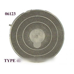 filtre rond a charbon actif type 40