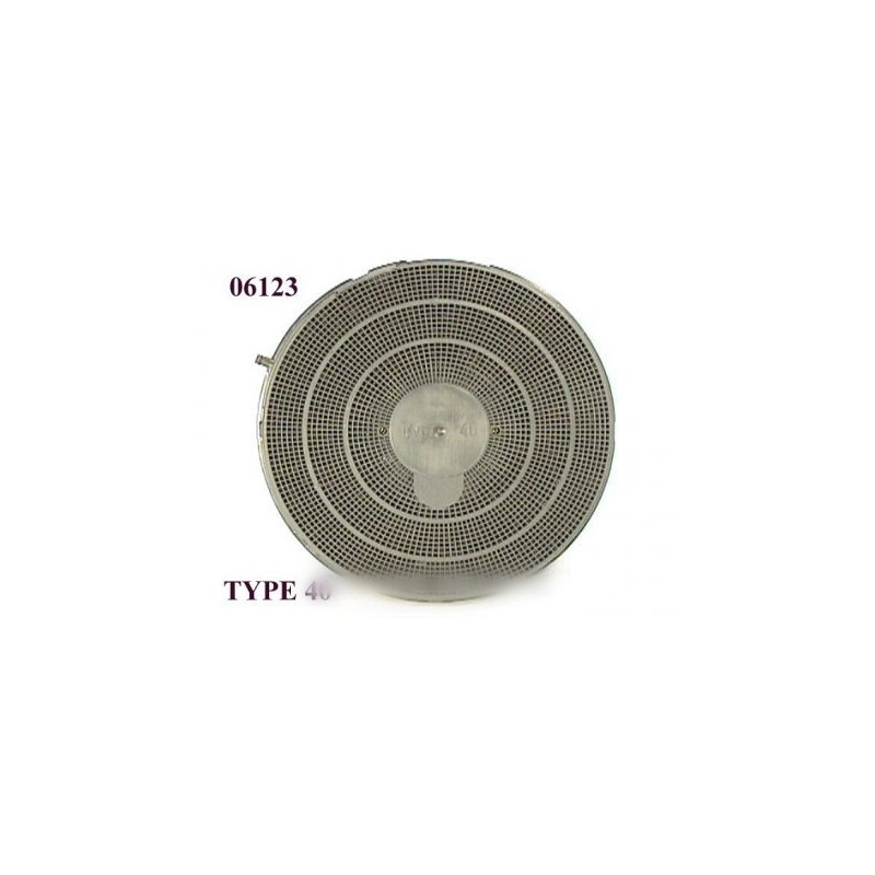 filtre rond a charbon actif type 40