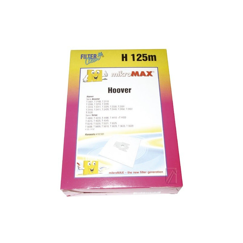 SAC ASPIRATEUR NON TISSÉ X4+1 FILTRE POUR ASPIRATEUR HOOVER