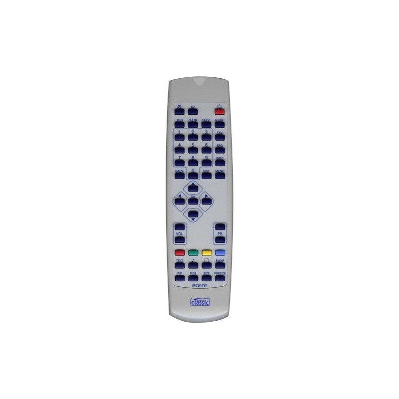 RCH8B44 TÉLÉCOMMANDE U/K SMALL BLACK/SILVER LX pour telecommande tv dvd sat BEKO