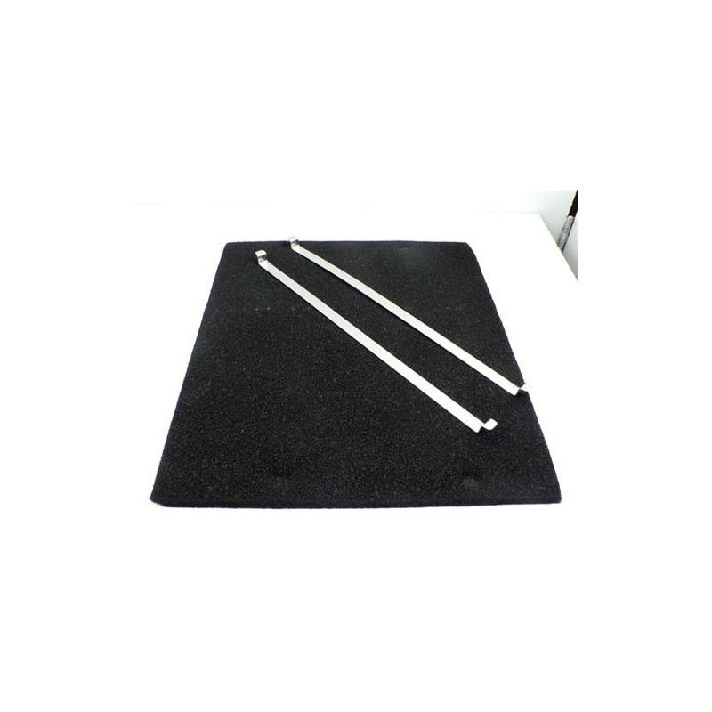 filtre charbon dim 263x310mm + fixations pour hotte DE DIETRICH