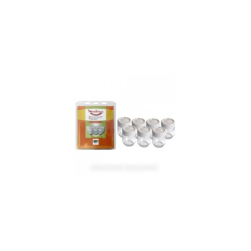 lot de 7 pots yaourtiere moulinex