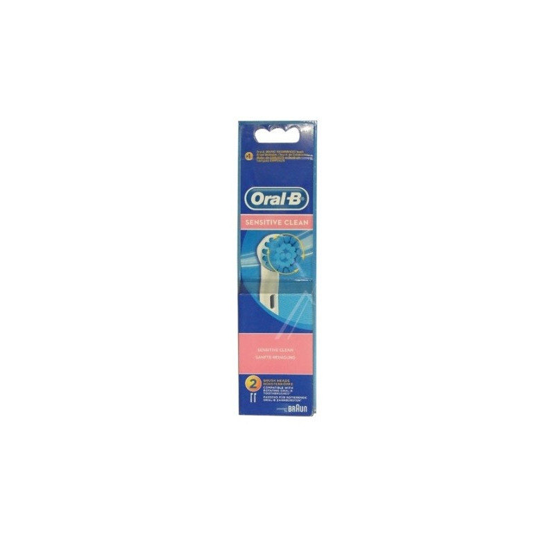 BROSSE EBS17 2 ORAL B PRECISION CLEAN SENSITIVE, X2 POUR BROSSE A DENT BRAUN