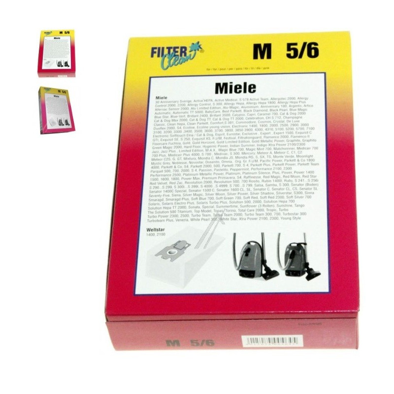 sachet de sacs miele s200 a s205 pour aspirateur MIELE