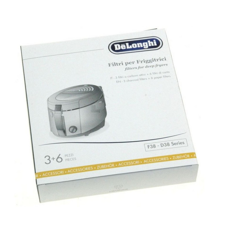 SET DLSK001 3+6FILTERS DL F38..SERIES POUR FRITEUSE DELONGHI