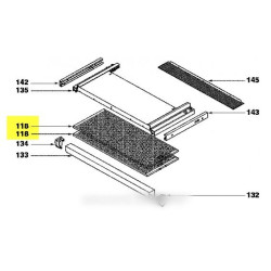 filtre graisse/embout metal x1