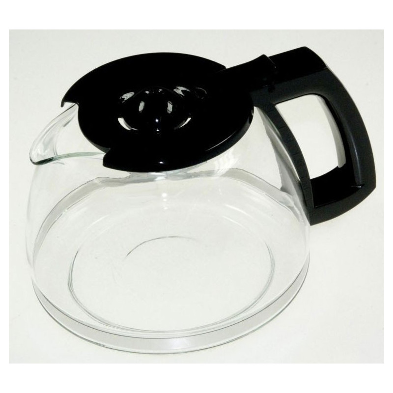 VERSEUSE EN VERRE + COUVERCLE NOIR POUR CAFETIERE MELITTA