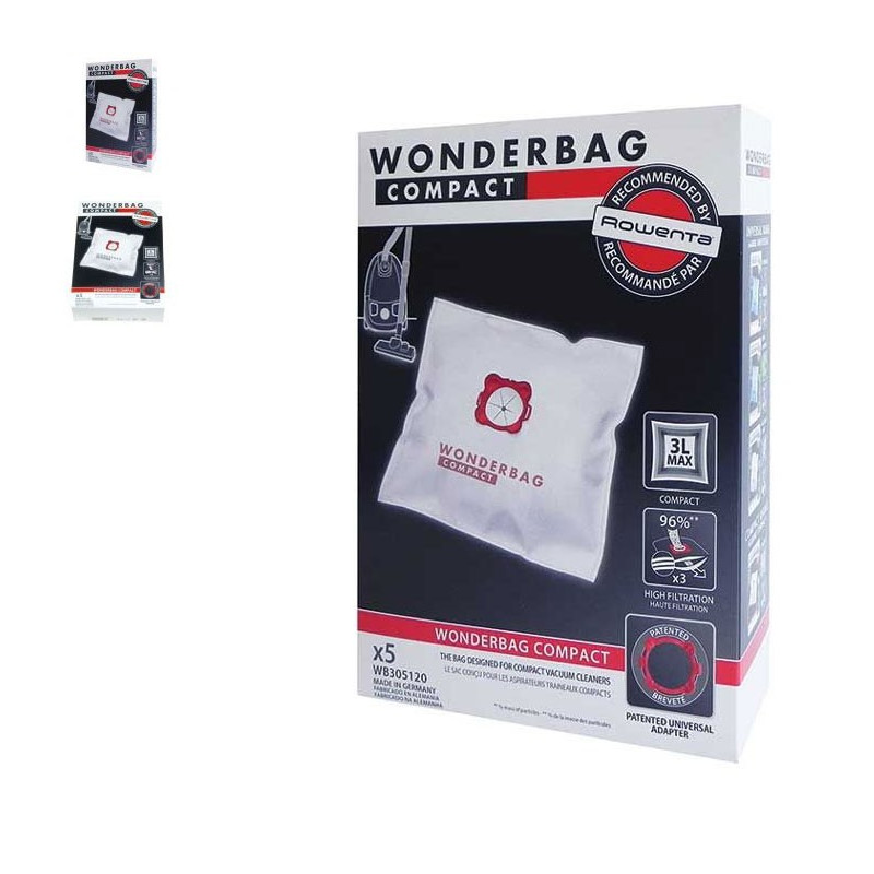 sachet de sacs wonderbag compact x5 pour aspirateur CONSTRUCTEURS DIVERS