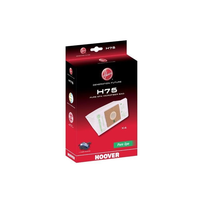 SACS x4 H75 POUR ASPIRATEUR HOOVER