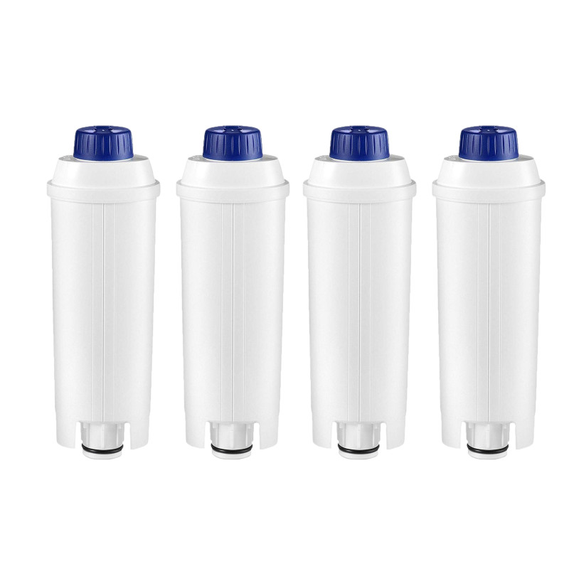 Lot de 4 filtres à eau pour machine à café Delonghi compatible DLSC002