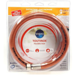 C00500114 TBE150 TUYAU GAZ BUTANE 1.5M TOUTINOX