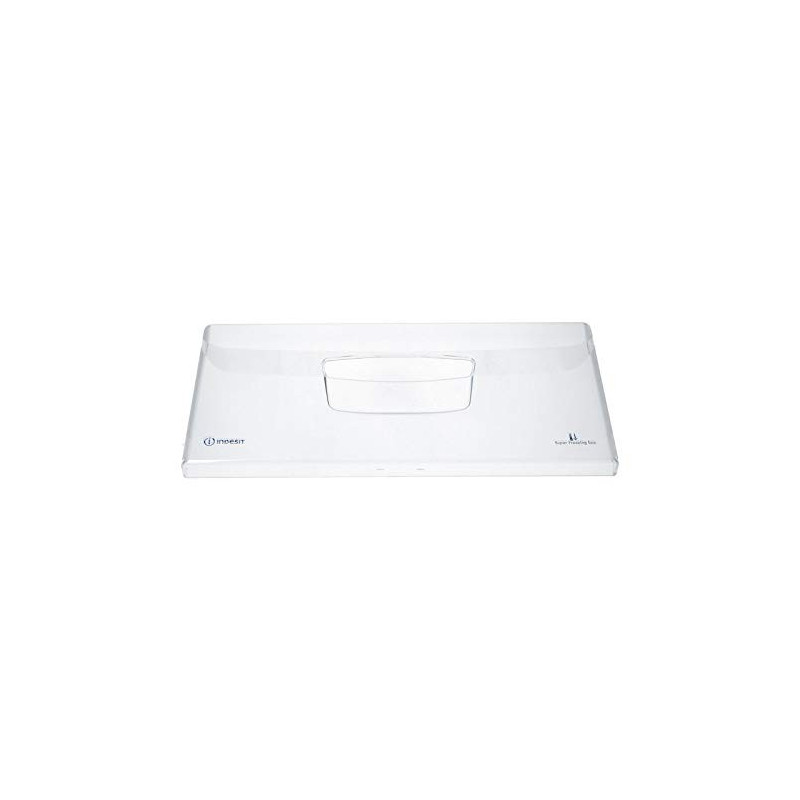 Tiroir abattant transparent 43 x 19,7 cm pour réfrigérateur / congélateur Indesit