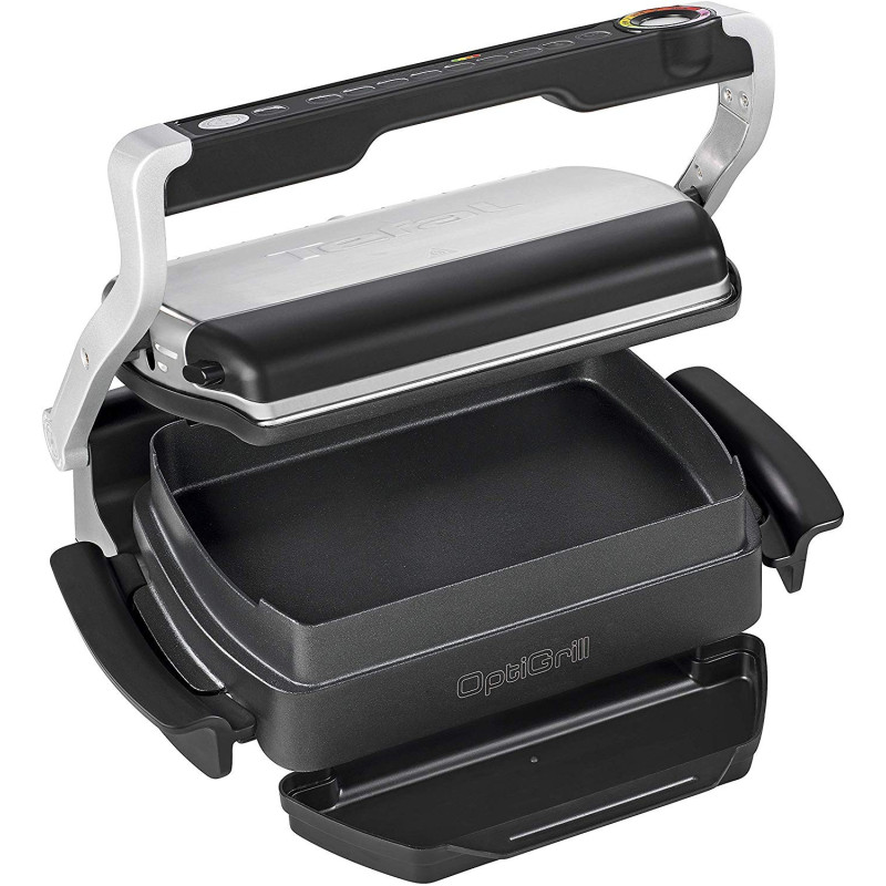 Bac amovible (22,5 x 44,5 x 4,5 CM) 1,6 L avec poignées anti-brûlures pour grill de contact OptiGrill+ & OptiGrill Elite Tefal