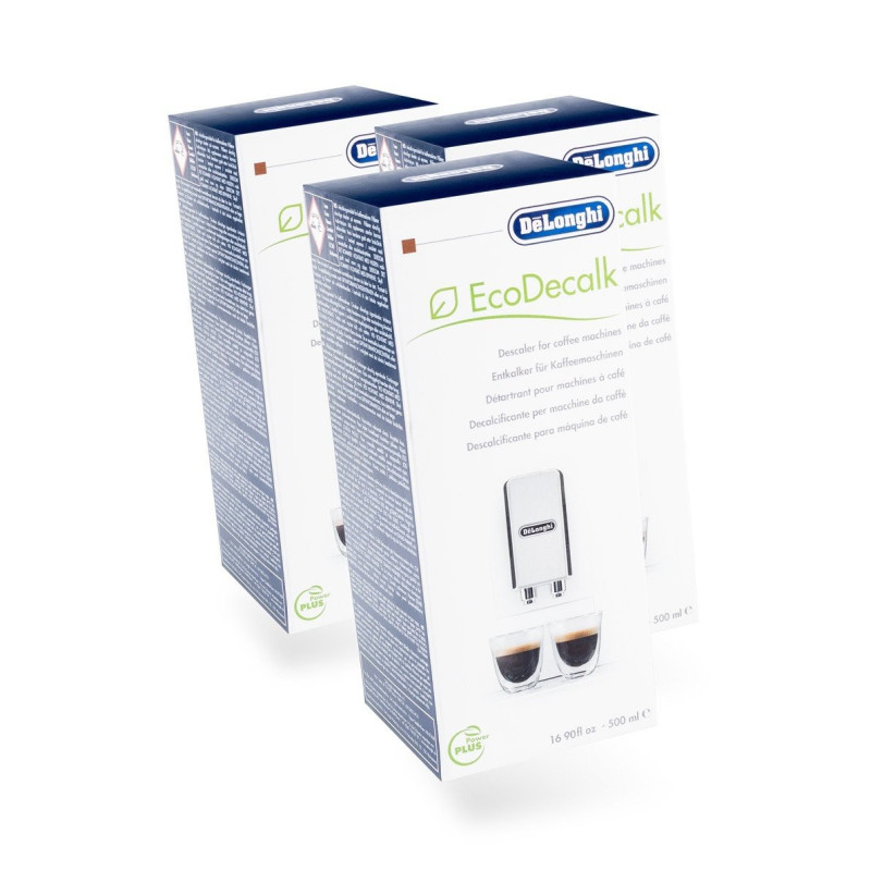 Lot de 3 flacons (1L) d'anti-calcaire DeLonghi pour cafetières toutes marques