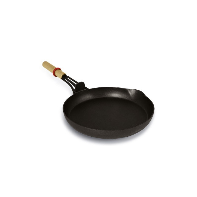 Grand Poêlon à Reblochon avec manche en bois pour appareil à raclette Evolution®  Lagrange - Diamètre de 16cm.