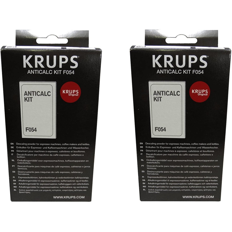 Lot de 2 boîtes de détartrants pour machine à café Krups