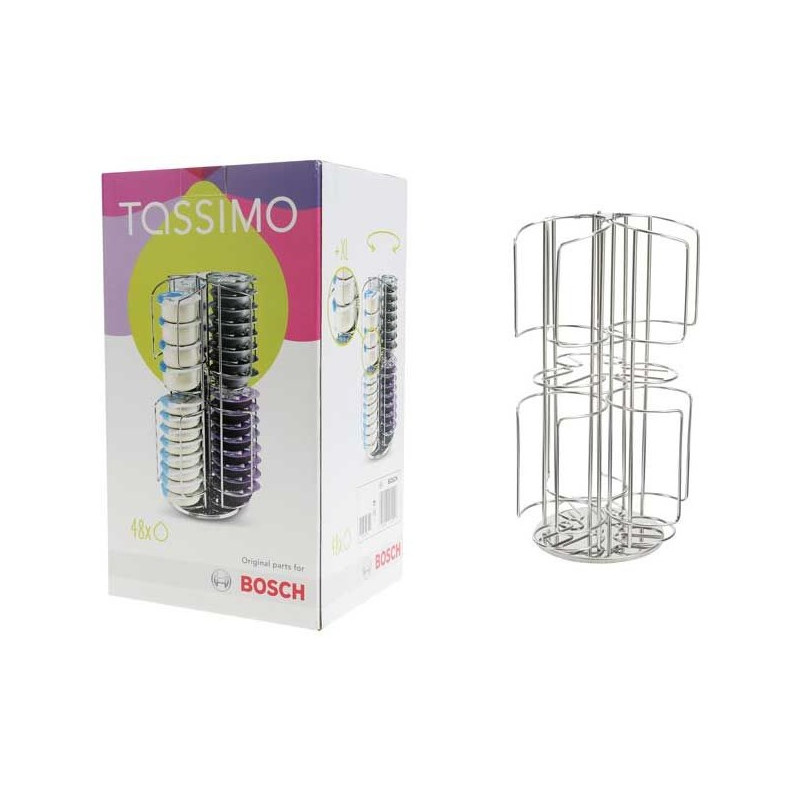 Support capsules rotatif pour 48 dosettes Tassimo Bosch