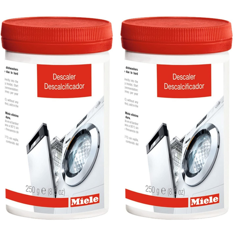 Lot de 2 détartrants (250g) Miele pour machine à laver et lave-vaisselle