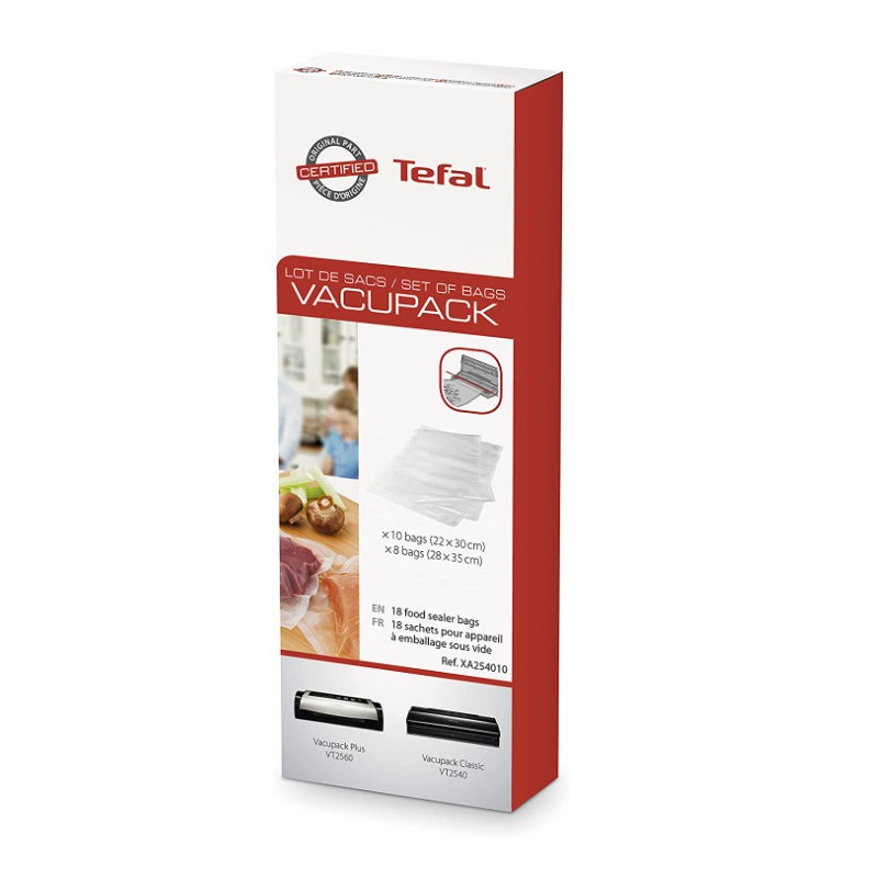 Lot de 18 Sacs pour Appareil à Emballage Sous Vide Tefal