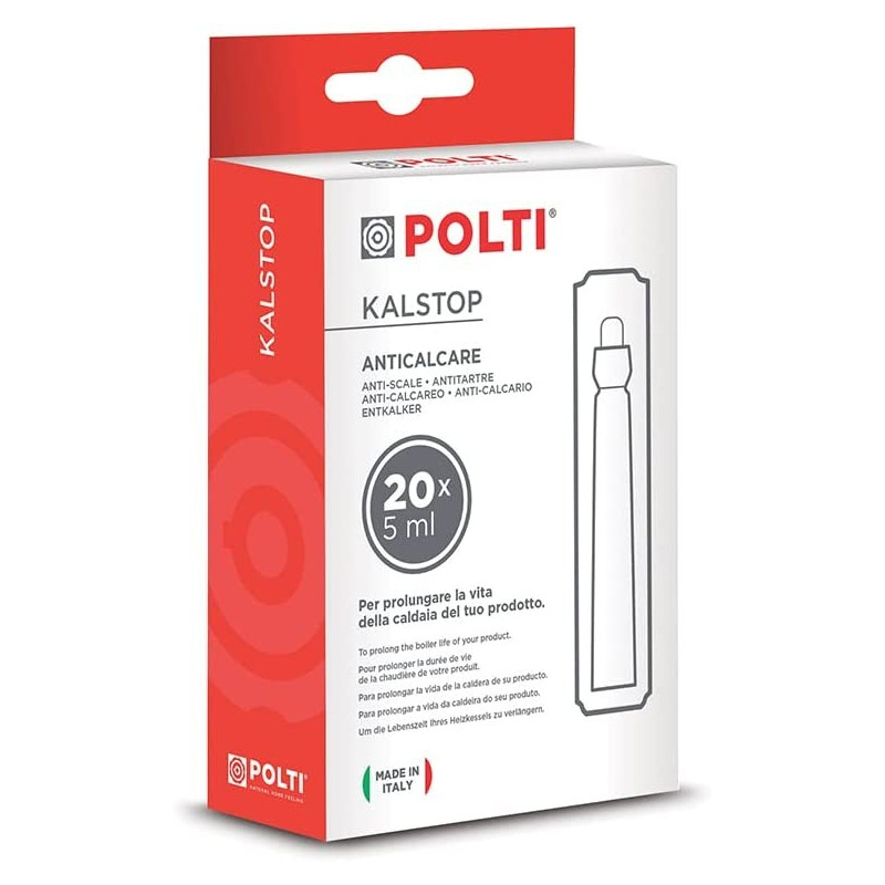 Ampoules de détartrage 20X5ml pour nettoyeur vapeur Polti