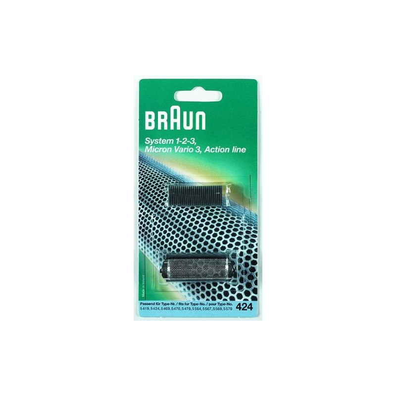 Braun - 65424781 - Combi-pack 424 - Recharge grille + couteaux pour rasoirs