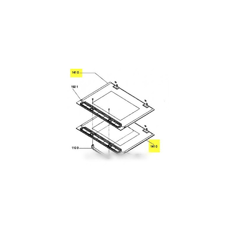 vitre exterieure avec encadrement wh