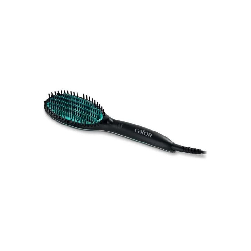 CALOR CF5820C0 Power Straight Brosse lissante, Lissage facile et rapide des cheveux frisés à crépus, 3 températures