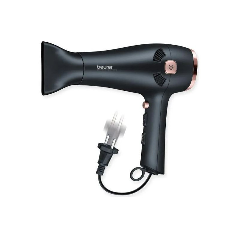 BEURER HC55 STYLE PRO Sèche-cheveux avec enroulement du câble - Noir/Cuivre