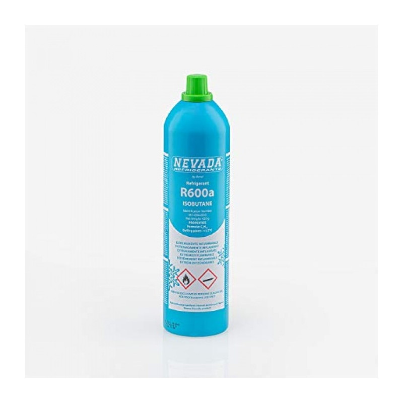 BOUTEILLE GAZ ISOBUTANE R600 420GR POUR REFRIGERATEUR - R600A