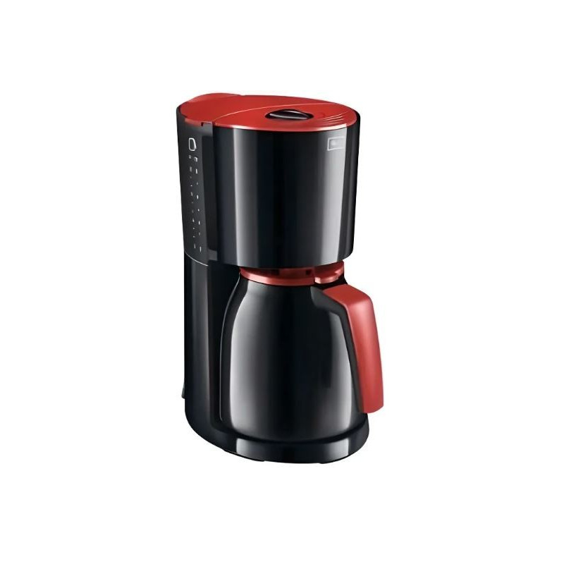 MELITTA 1017-10 Cafetière filtre avec verseuse isotherme Enjoy II Therm - Noir et Rouge