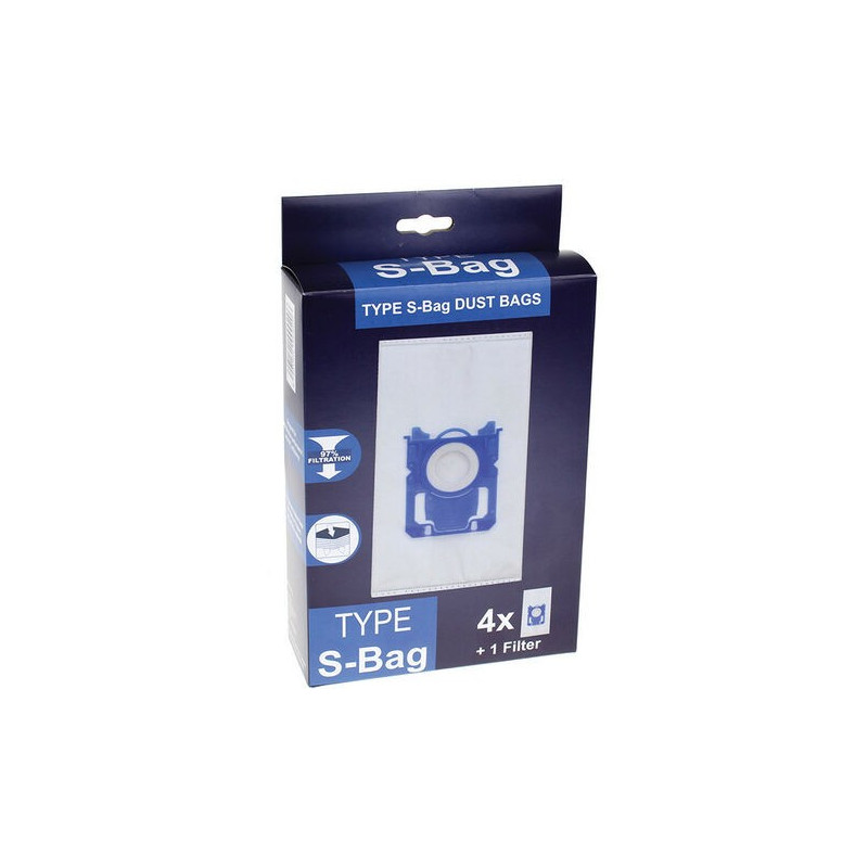 GDE - 4 Sacs avec 1 Filtre pour Aspirateur Type S-BAG FC802103