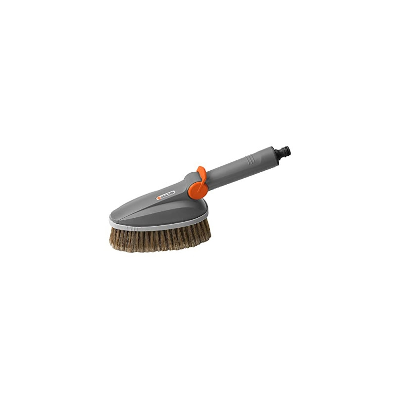 brosse de lavage ? main ? brins souples de gardena : brosse de nettoyage conductrice d'eau