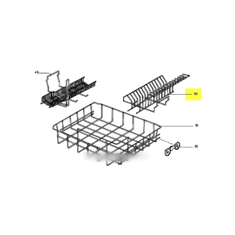 complement panier 12 assiettes gauche